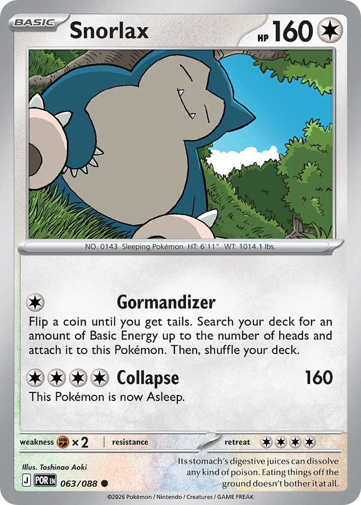 Snorlax - Perfect Order 063/088 (Foil) - Near Mint