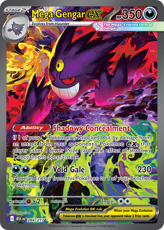 Mega Gengar ex - Ascended Heroes 284/217 (Foil) - Near Mint
