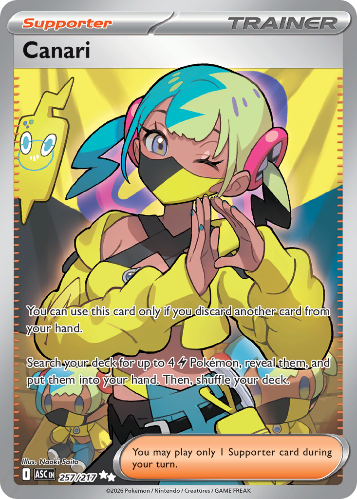 Canari - Ascended Heroes 257/217 (Foil) - Near Mint
