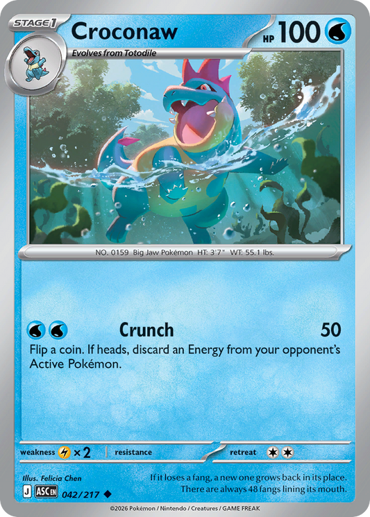 Croconaw - Ascended Heroes 042/217 - Near Mint