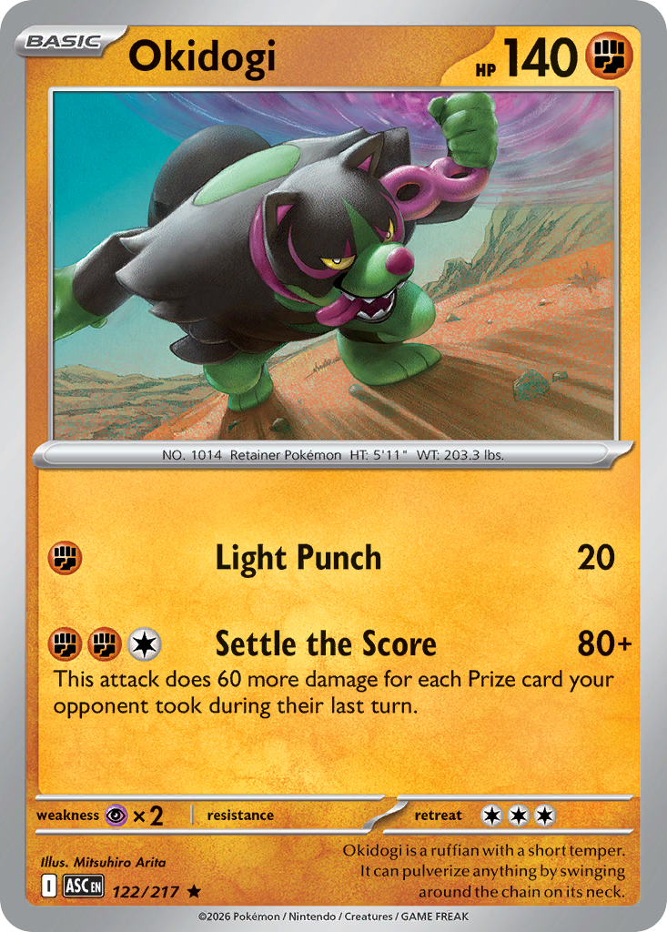 Okidogi (Friend Ball) - Ascended Heroes 122/217 (Foil) - Near Mint
