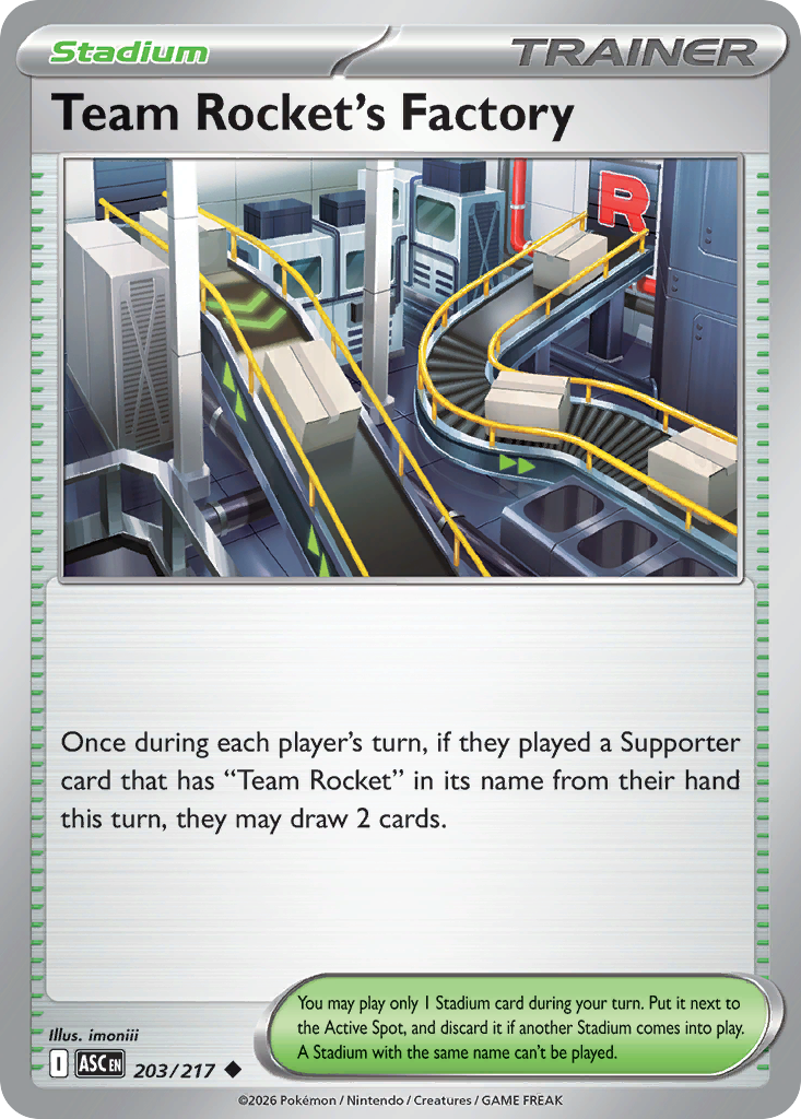 Team Rocket's Factory - Ascended Heroes 203/217 - Near Mint