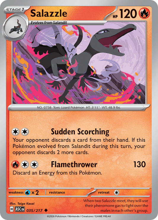 Salazzle (Energy Symbol Pattern) - Ascended Heroes 035/217 (Foil) - Near Mint