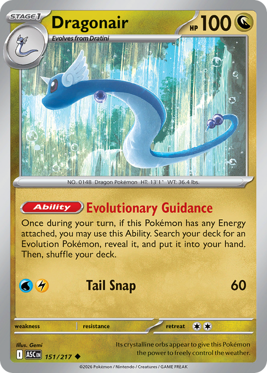 Dragonair (Energy Symbol Pattern) - Ascended Heroes 151/217 (Foil) - Near Mint