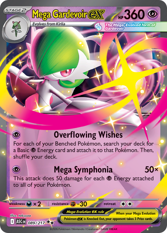 Mega Gardevoir ex - Ascended Heroes 089/217 (Foil) - Near Mint