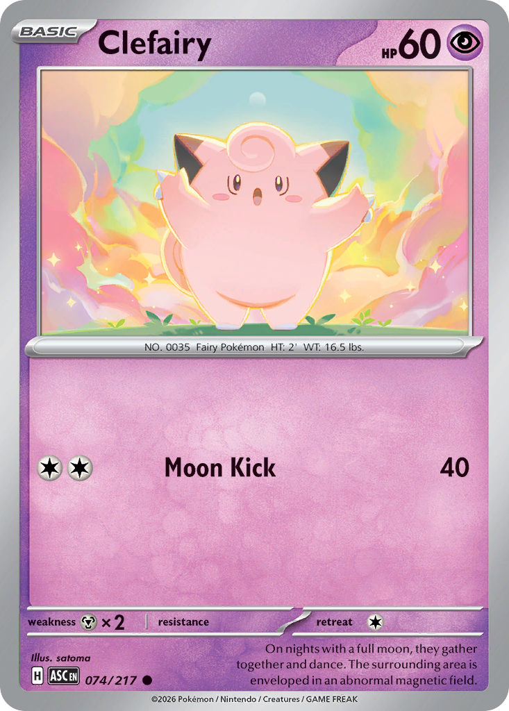 Clefairy - Ascended Heroes 074/217 - Near Mint