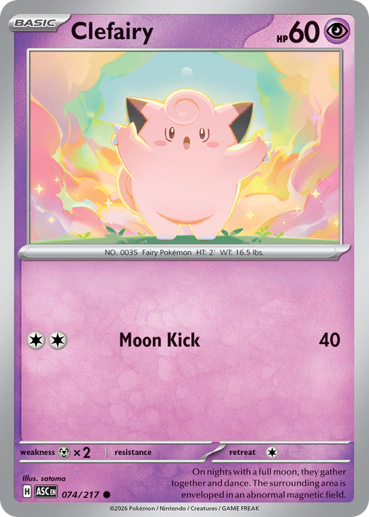 Clefairy - Ascended Heroes 074/217 - Near Mint