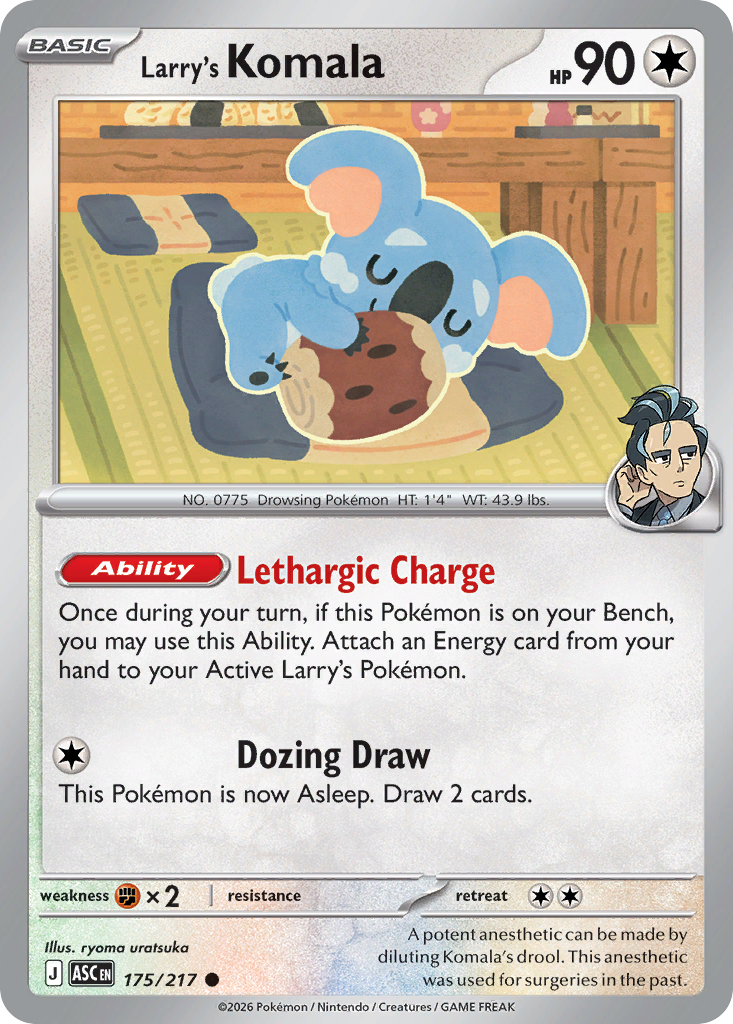 Larry's Komala (Energy Symbol Pattern) - Ascended Heroes 175/217 (Foil) - Near Mint