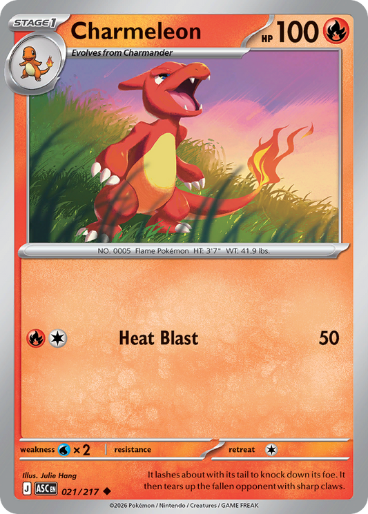Charmeleon (Energy Symbol Pattern) - Ascended Heroes 021/217 (Foil) - Near Mint
