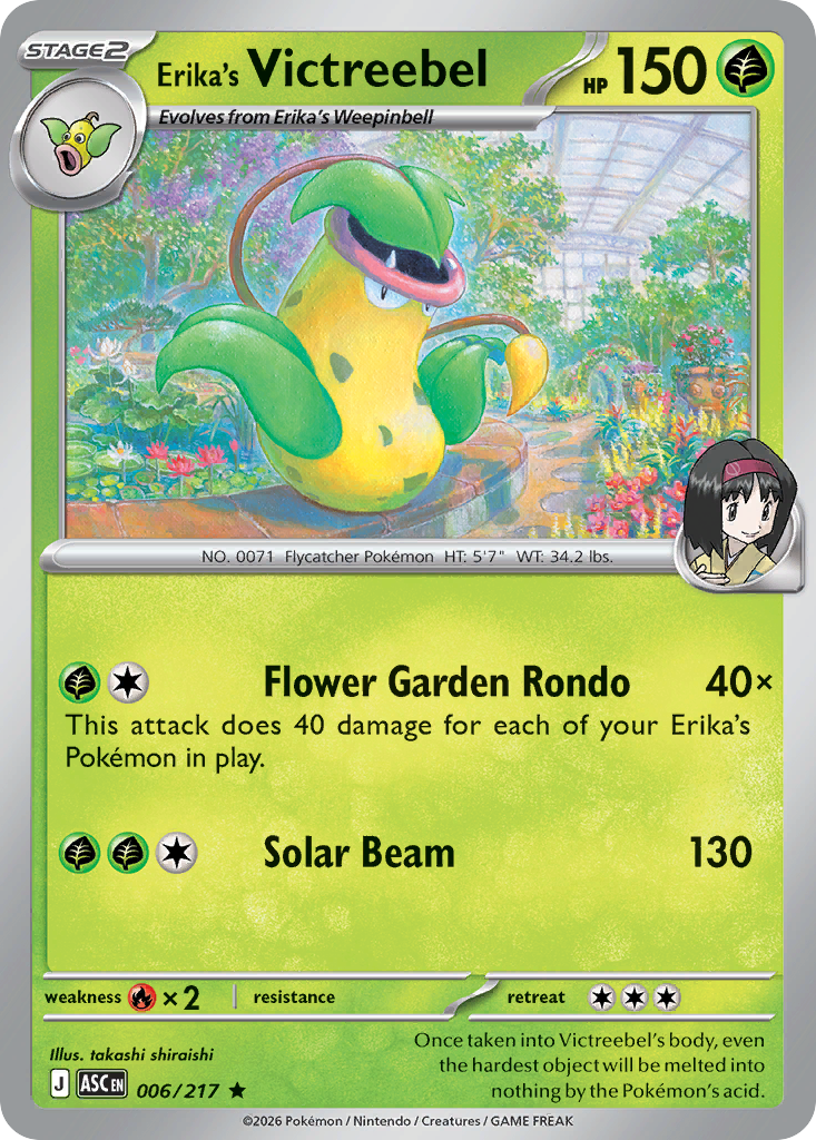 Erika's Victreebel - Ascended Heroes 006/217 (Foil) - Near Mint