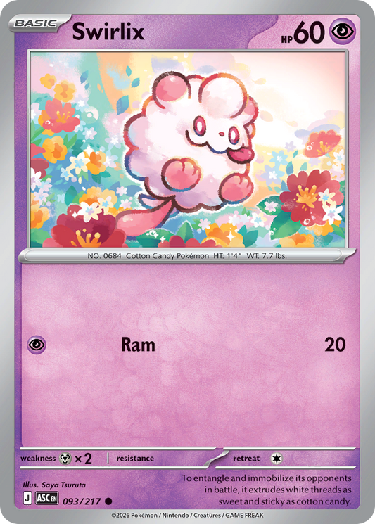 Swirlix (Energy Symbol Pattern) - Ascended Heroes 093/217 (Foil) - Near Mint