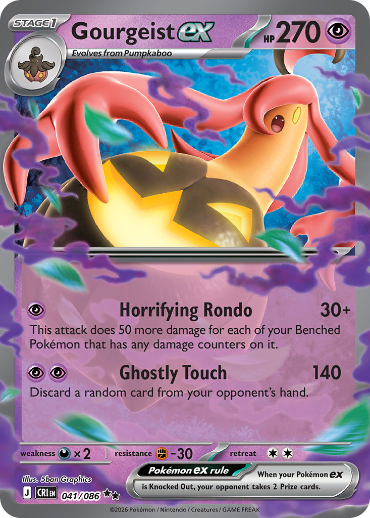 Gourgeist ex - Chaos Rising 041/086 (Foil) - Near Mint