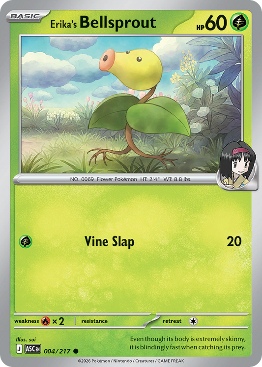 Erika's Bellsprout (Poke Ball) - Ascended Heroes 004/217 (Foil) - Near Mint