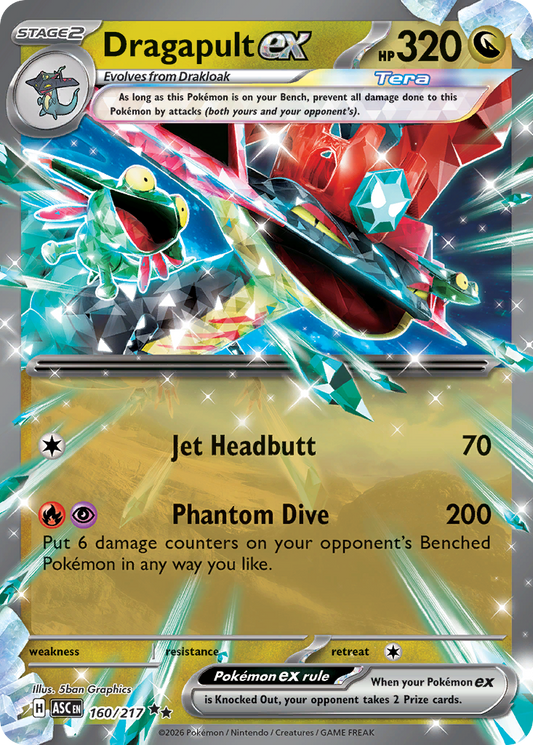 Dragapult ex - Ascended Heroes 160/217 (Foil) - Near Mint