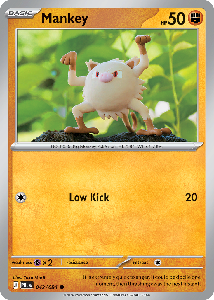Mankey - Pitch Black 042/084 (Foil) - Near Mint