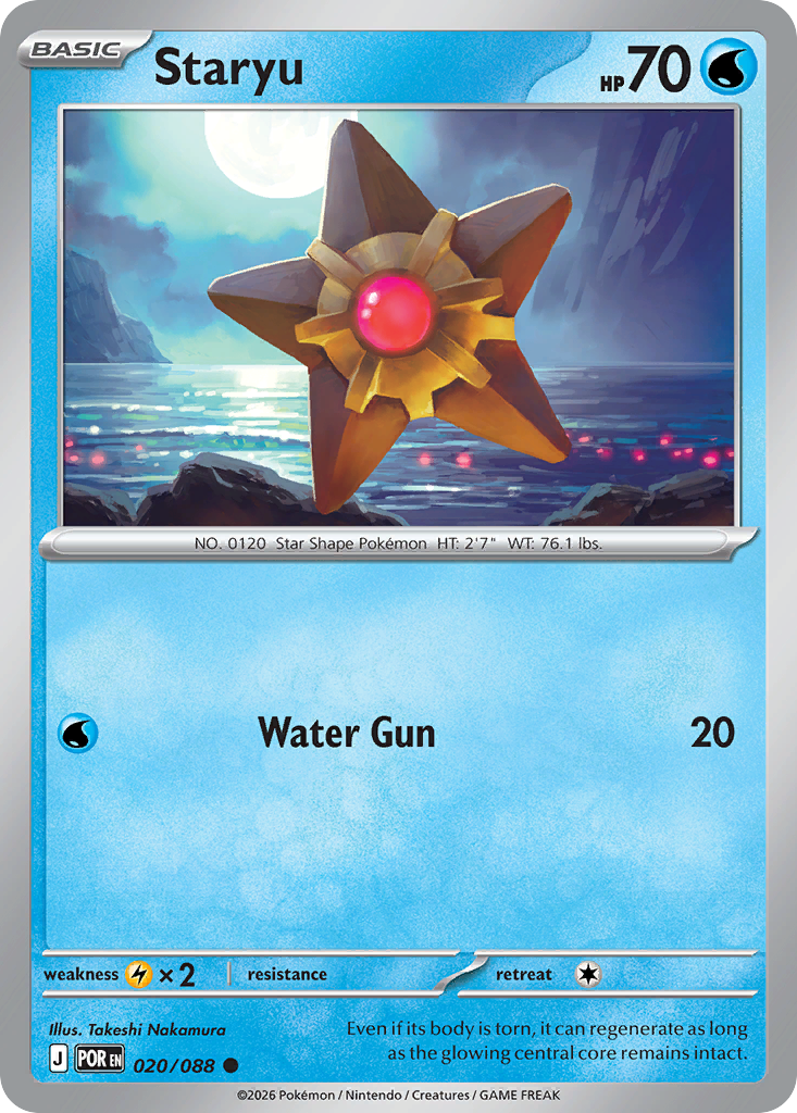 Staryu - Perfect Order 020/088 (Foil) - Near Mint