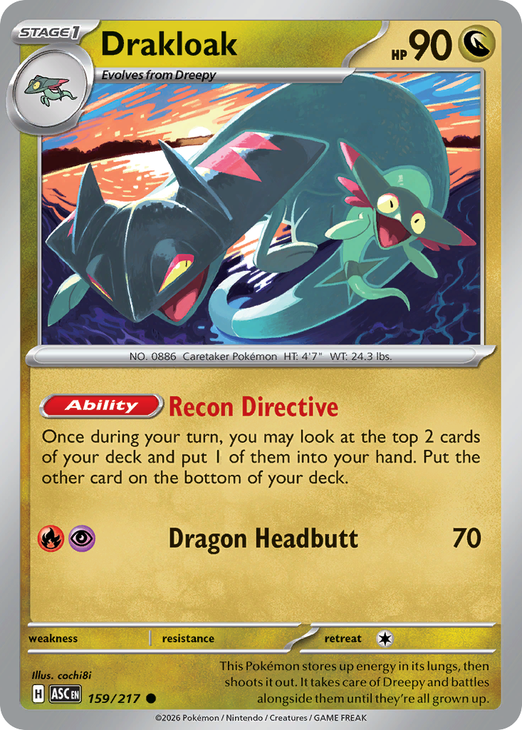 Drakloak (Quick Ball) - Ascended Heroes 159/217 (Foil) - Near Mint