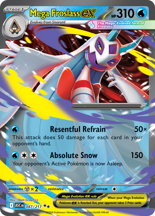 Mega Froslass ex - Ascended Heroes 047/217 (Foil) - Near Mint