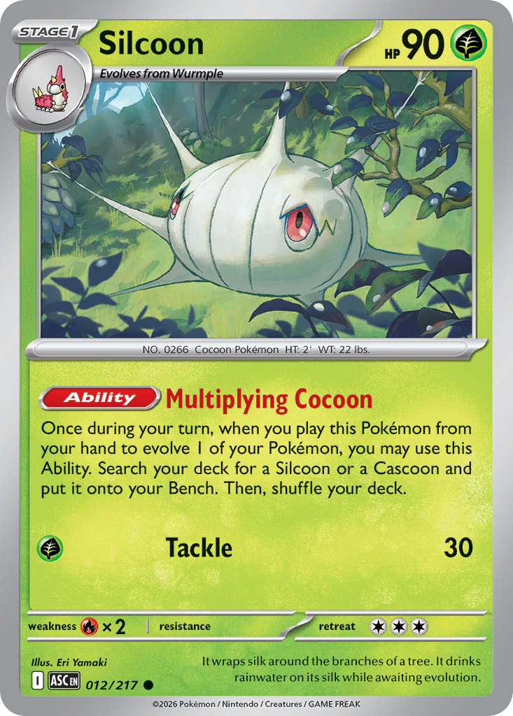 Silcoon - Ascended Heroes 012/217 - Near Mint