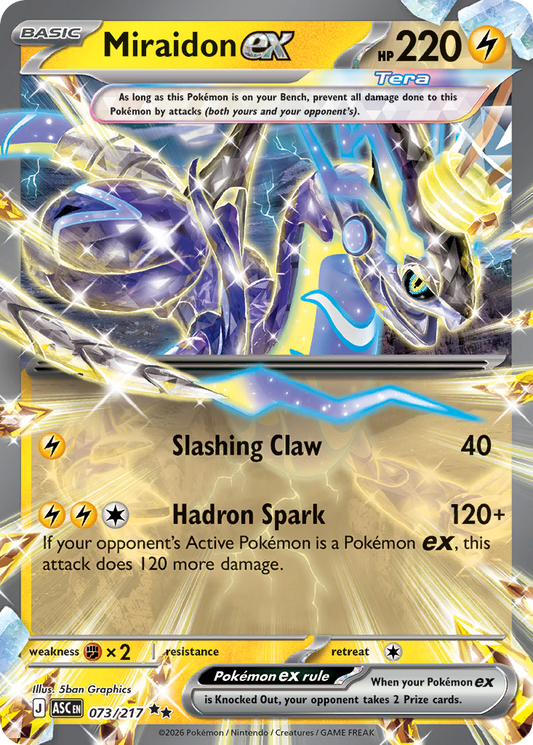Miraidon ex - Ascended Heroes 073/217 (Foil) - Near Mint