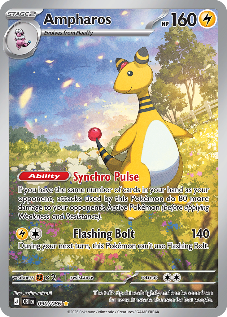 Ampharos - Chaos Rising 090/086 (Foil) - Near Mint