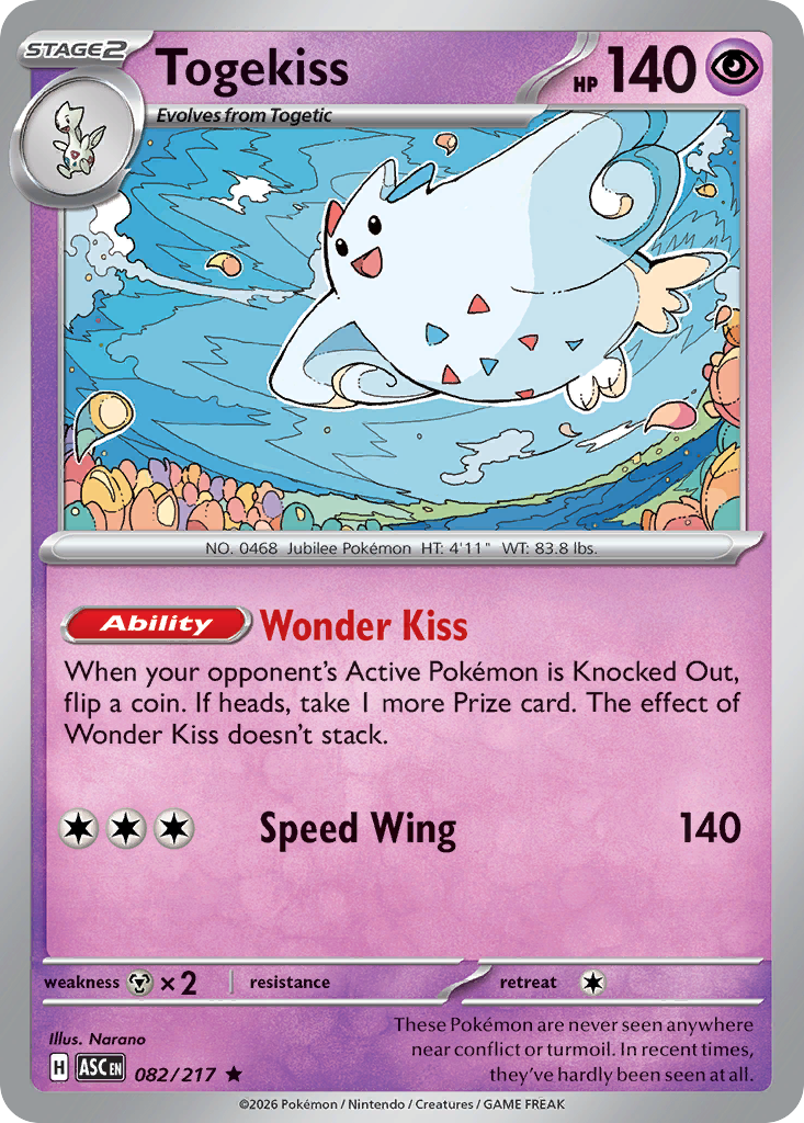 Togekiss - Ascended Heroes 082/217 (Foil) - Near Mint