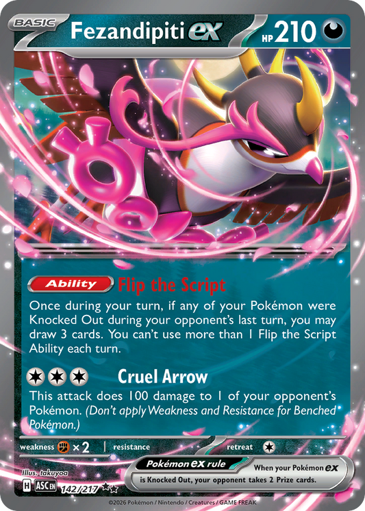 Fezandipiti ex - Ascended Heroes 142/217 (Foil) - Near Mint