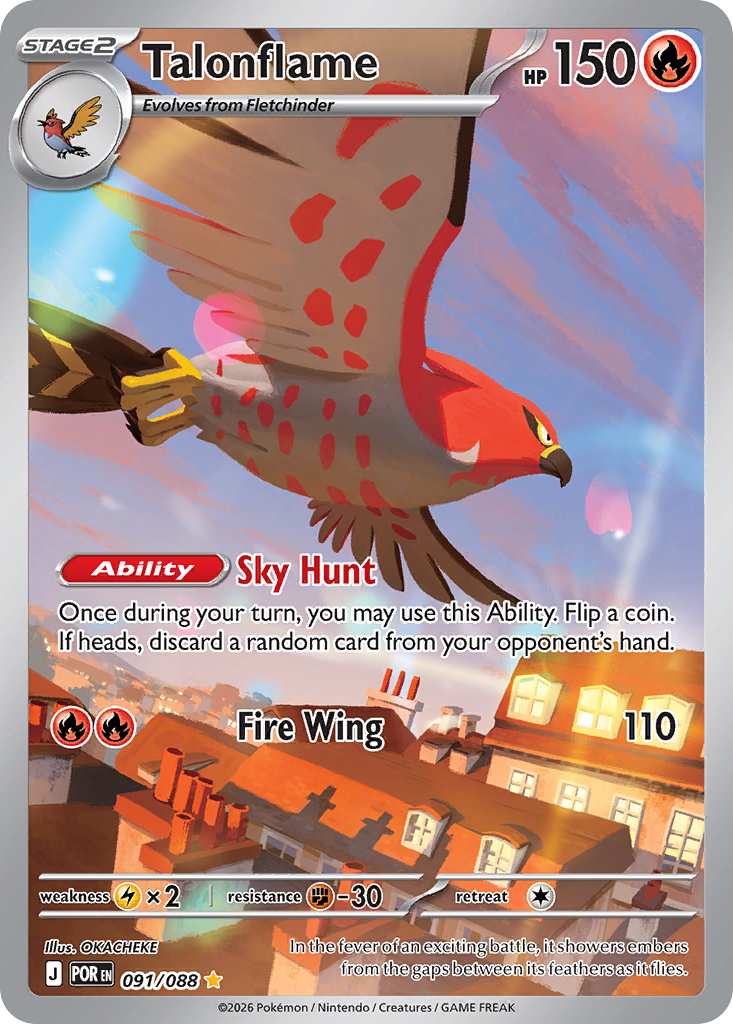 Talonflame - Perfect Order 091/088 (Foil) - Near Mint