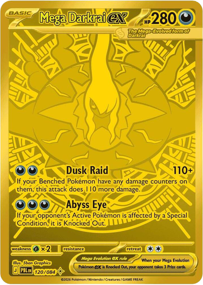Mega Darkrai ex - Pitch Black 120/084 (Foil) - Near Mint