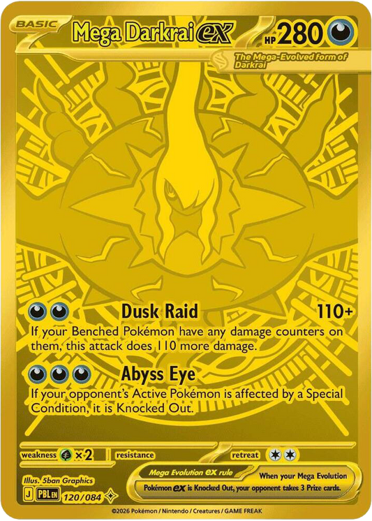 Mega Darkrai ex - Pitch Black 120/084 (Foil) - Near Mint