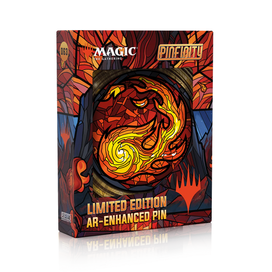 Magic: The Gathering - Stained Glass Mountain, AR Enhanced Pin
