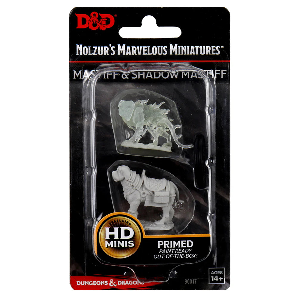 D&D Nozlur’s Marvelous Miniatures: Mastiff & Shadow Mastiff - #90017