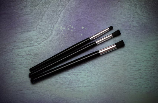 Maxton Black Dry Brush Set by Ghost Brush - 3 Brushes