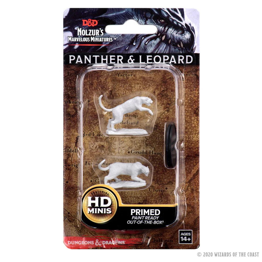 D&D Nolzur's Marvelous Miniatures: Panther & Leopard #73404
