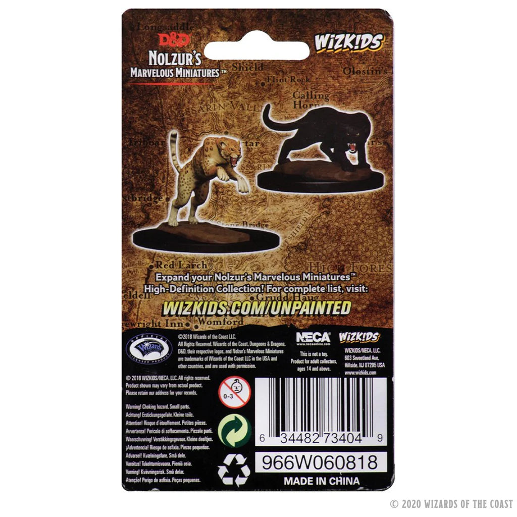 D&D Nolzur's Marvelous Miniatures: Panther & Leopard #73404