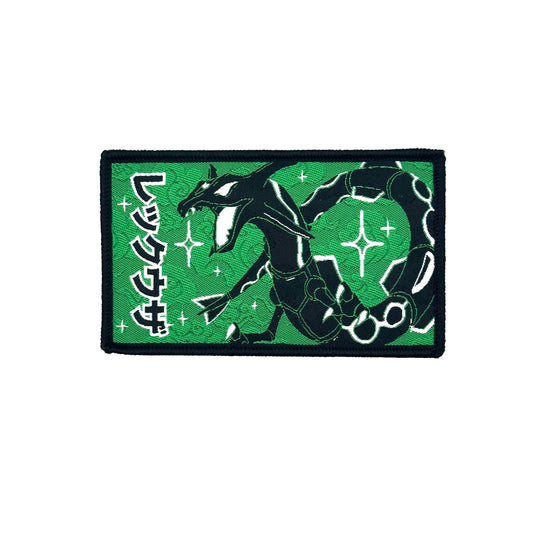 Green Rayquaza - Rectangle Velcro Patch