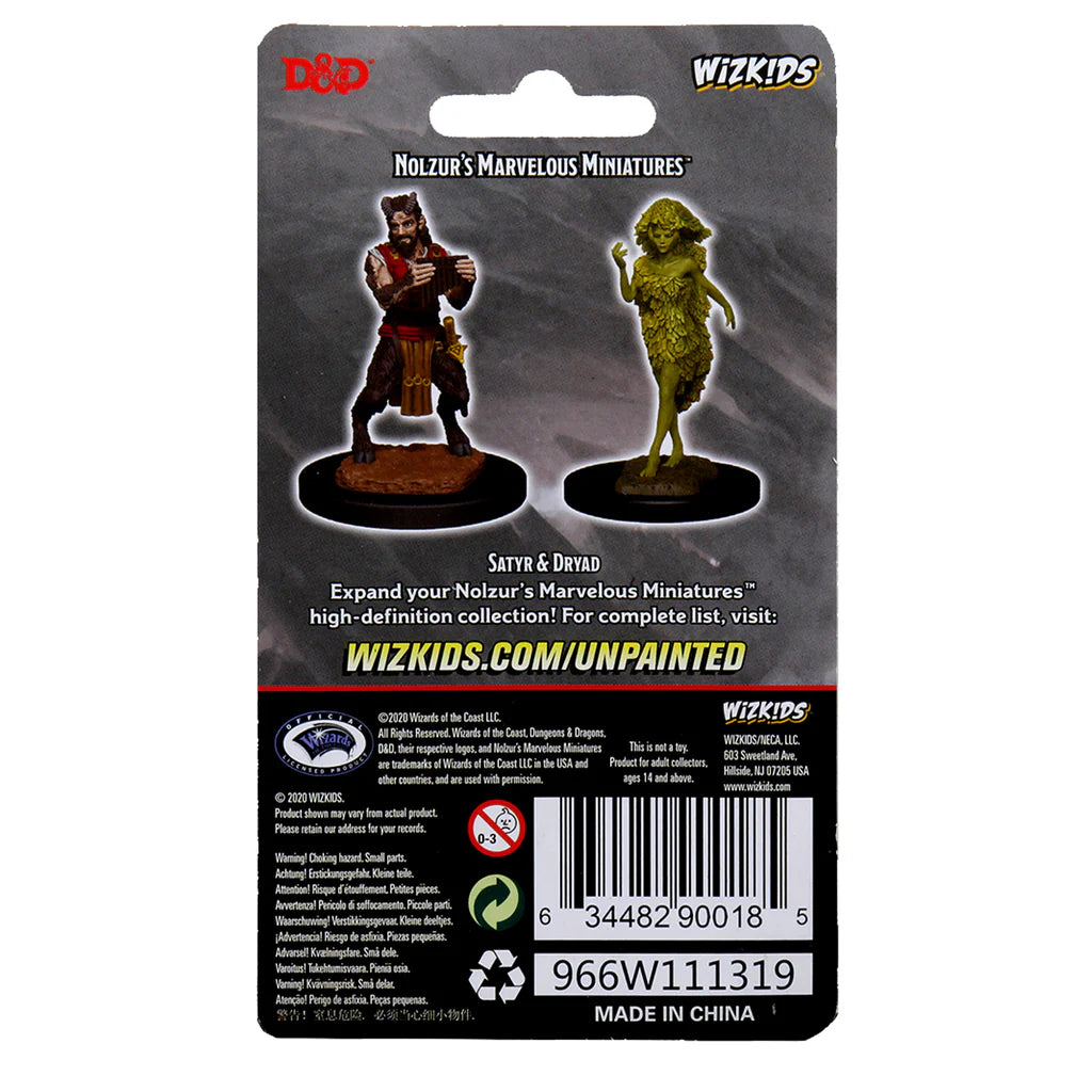 D&D Nozlur’s Marvelous Miniatures: Satyr & Dryad - #90018