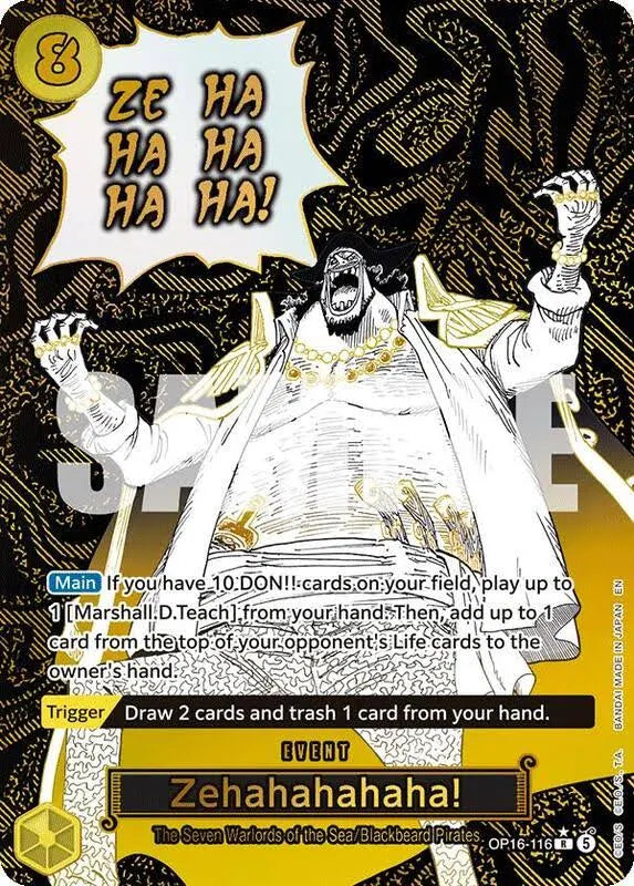 Zehahahahaha! (Alternate Art) - The Time of Battle OP16-116 (Foil) - Near Mint