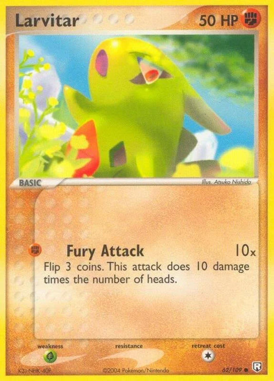 Larvitar (62) - EX Team Rocket Returns 62  - Lightly Played