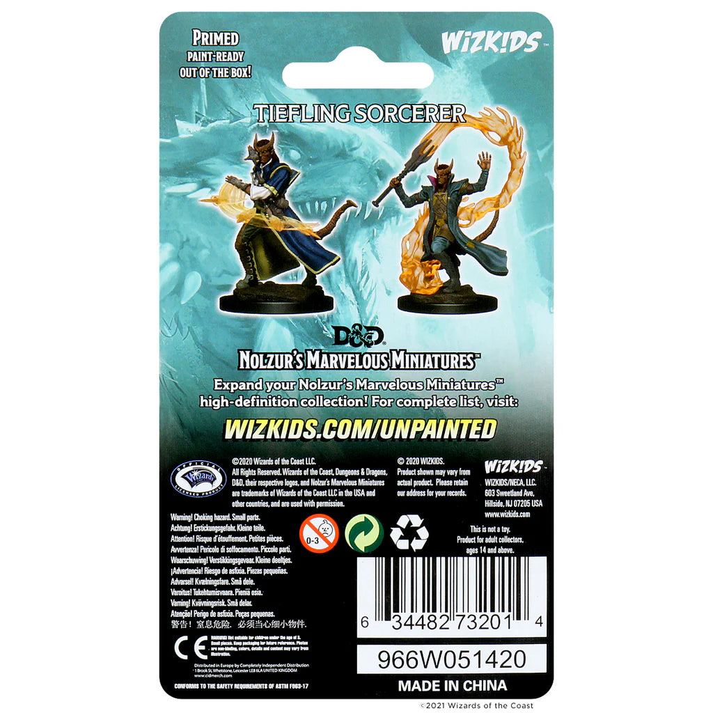 D&D Nolzur's Marvelous Miniatures: Tiefling Male Sorcerer #73201