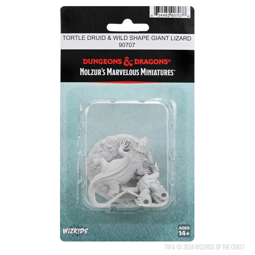 D&D Nozlur’s Marvelous Miniatures: Tortle Druid & Wild Shape Giant Lizard - #90707