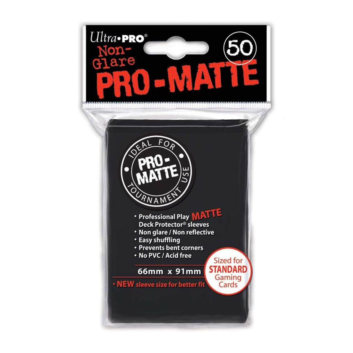 Ultra Pro - Matte Deck Protector Sleeves - Black