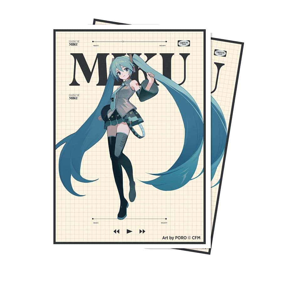 Ultra Pro: Hatsune Miku: Retro Soundscapes: Hatsune Miku 105ct Apex Deck Protector Sleeves