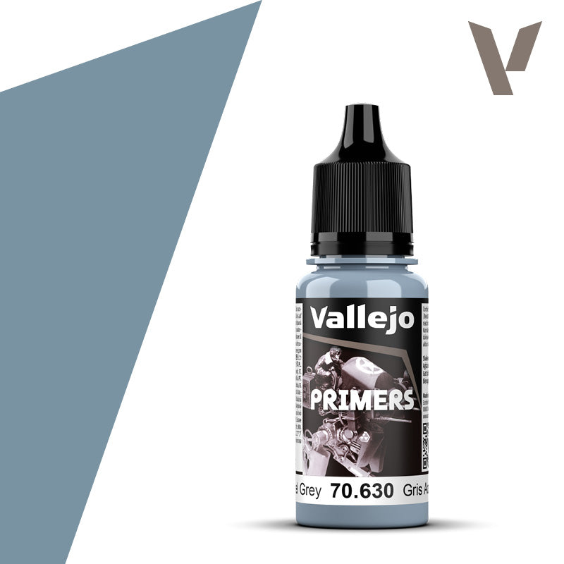 Vallejo Primer: Steel Grey, 18ml