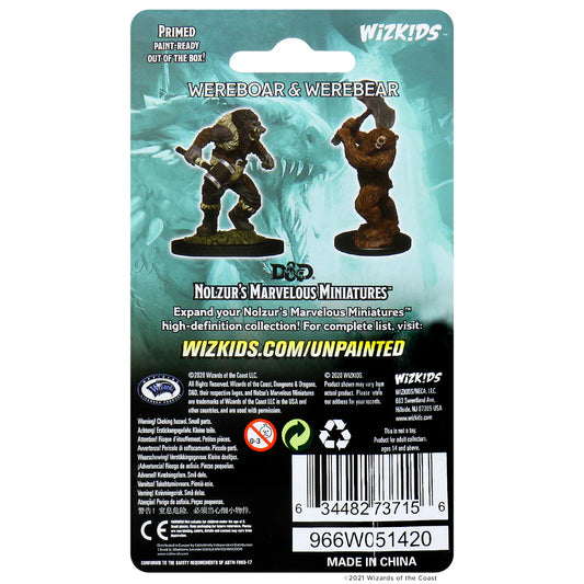D&D Nolzur's Marvelous Miniatures - Wereboar & Werebear #73715