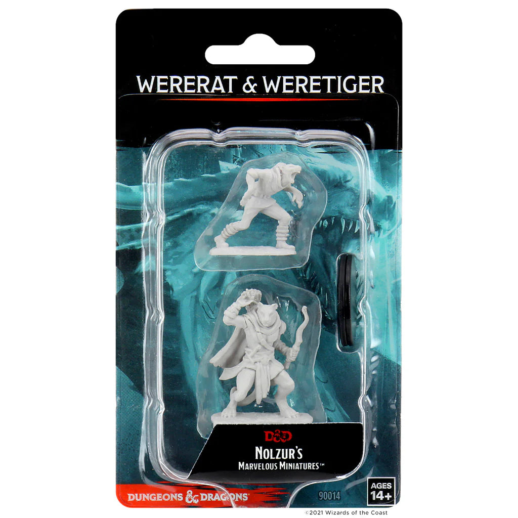 D&D Nozlur’s Marvelous Miniatures: Wererat & Weretiger - #90014